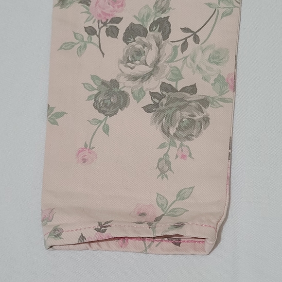 Big Star 1974 Alex Mid Rise Skinny Light Pink Floral Jeans Size 26 - Picture 12 of 12